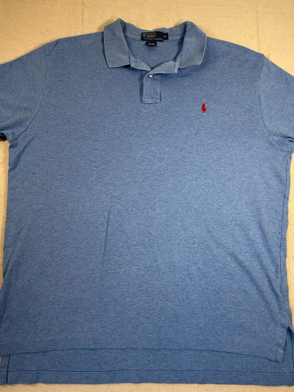 Polo Ralph Lauren Light Blue Polo Shirt Men's XL Short Sleeve Embroidered Logo